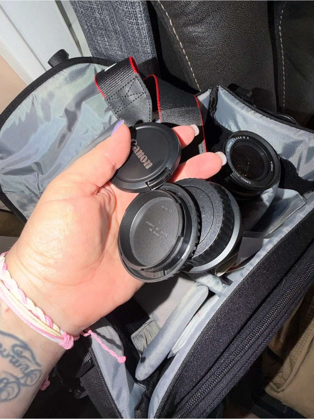 Canon Black DSLR with 18-55mm Zoom Lens
